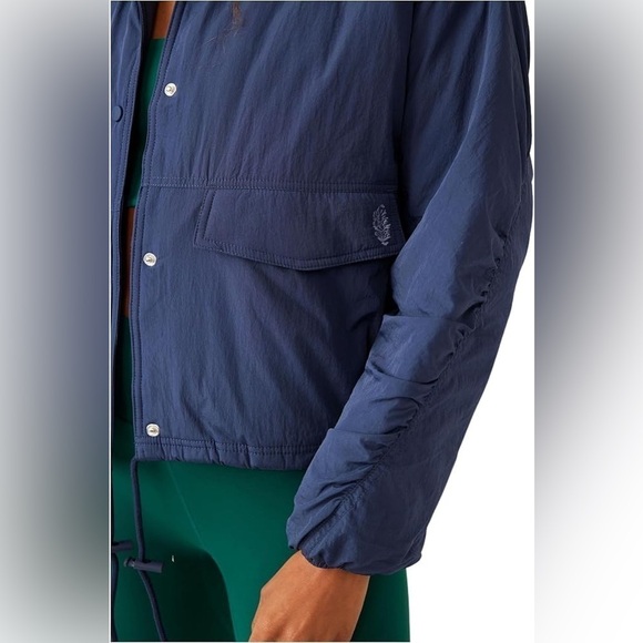 Free People Off The Bleachers Coaches Jacket XL - Picture 4 of 7